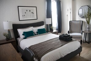 아파트, 퀸사이즈침대 1개 | 다리미/다리미판, 무료 WiFi, 침대 시트