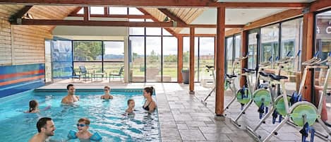 2 indoor pools, a heated pool