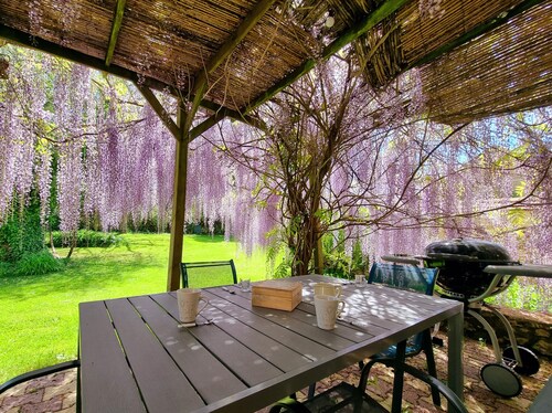 Cozy gîte for 4/5 people with heated swimming pool in black Périgord 