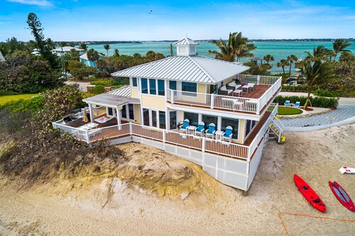 Avalon: 8BR/5BA Ocean-to-River Palace; Heated pool, hot tub, private dock, more!