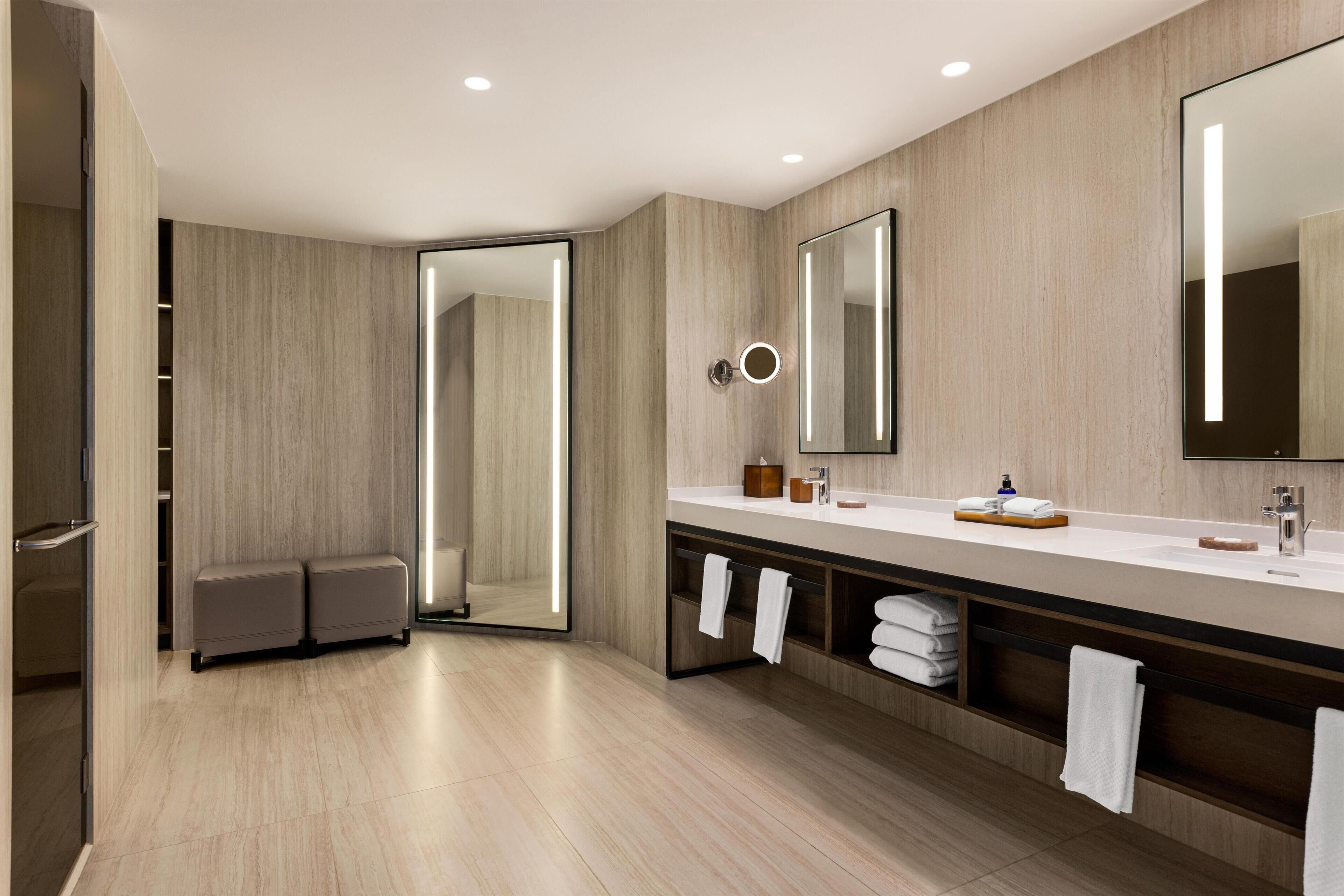 OCEAN FRONT ONE BEDROOM MASTER SUITE-KING BED | Bathroom | Hair dryer, bathrobes, towels