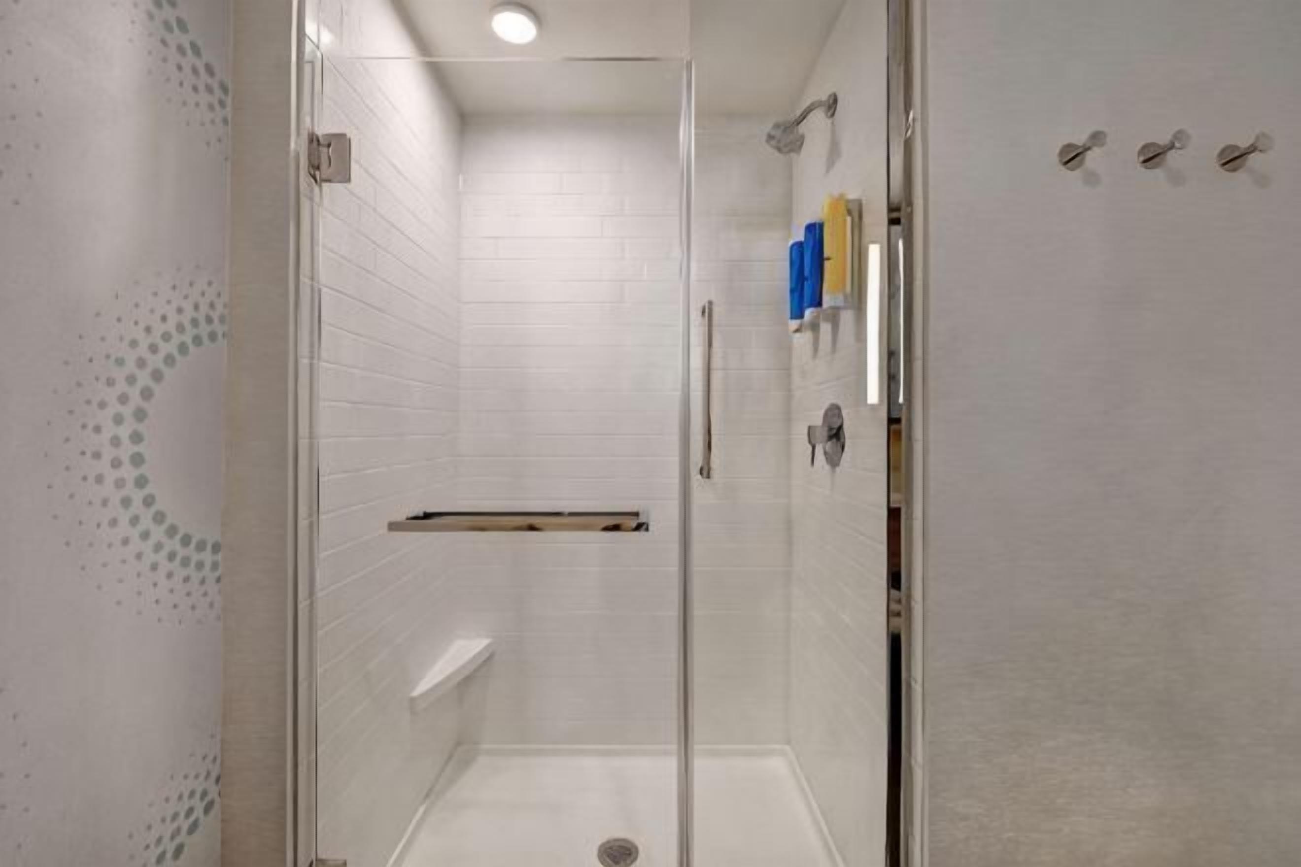 Bathroom | Hair dryer, towels, soap, shampoo