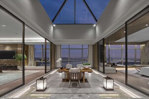 Presidentiële suite, 1 kingsize bed | Kameruitzicht