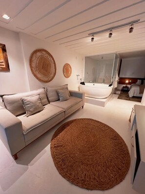 Luksussviitti | 1 makuuhuone, ilmainen Wi-Fi