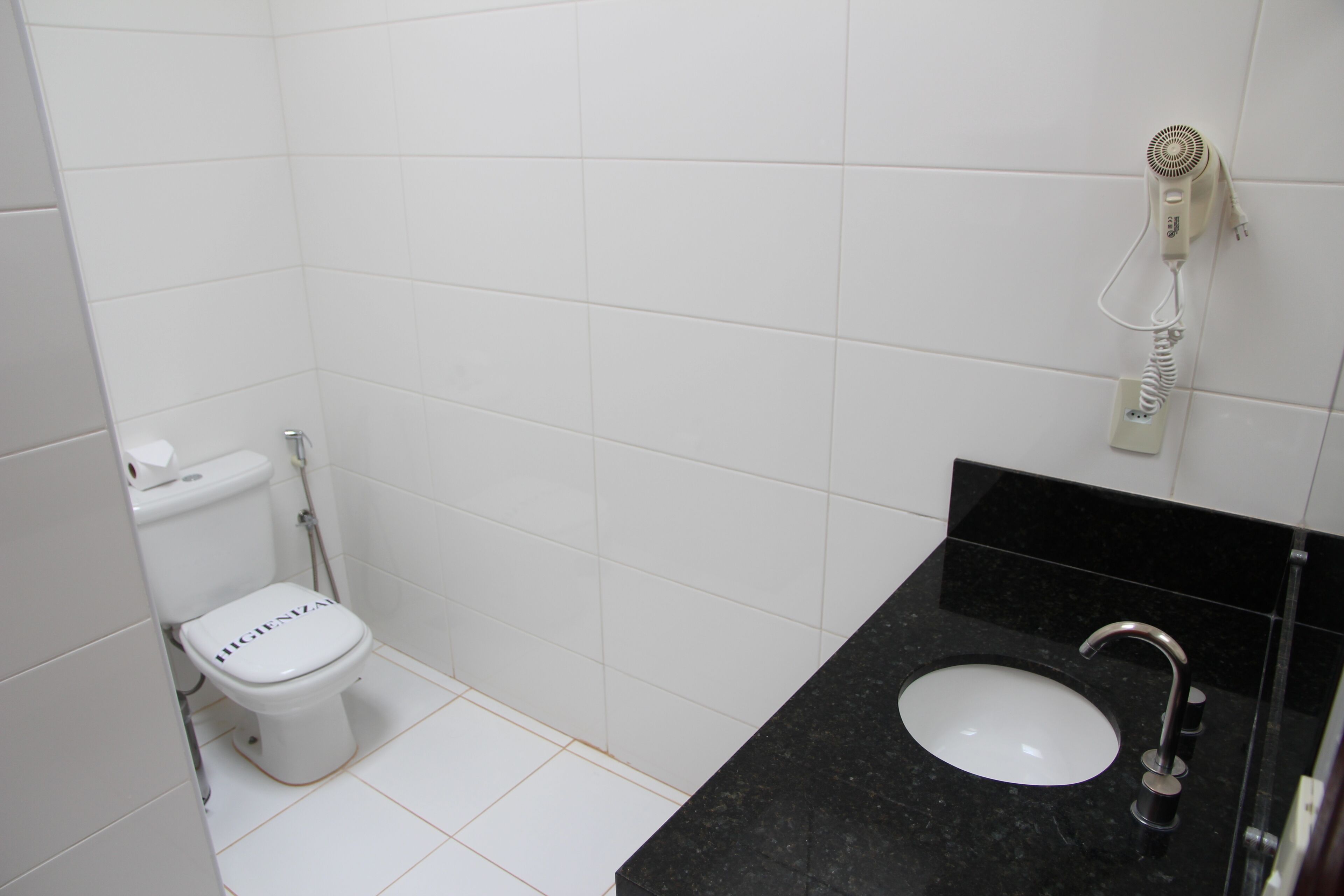 luxury double or twin room | bathroom | shower, hair dryer, bidet, towels