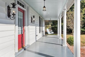 Exterior detail - Freshly renovated c1900 Farmhouse in Plainview surrounded by crop fields (Shacklefords)