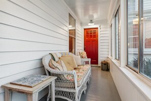 Terrace/patio - Freshly renovated c1900 Farmhouse in Plainview surrounded by crop fields (Shacklefords)