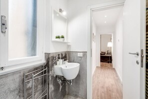 Chuveiro, secador de cabelo, bidê 