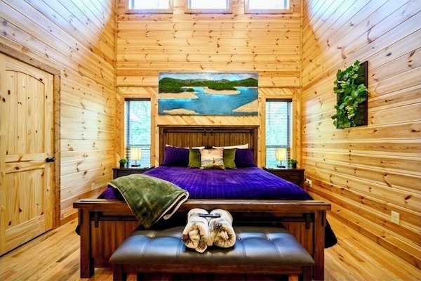 Unique light up lake-view décor included for serene & inviting atmosphere