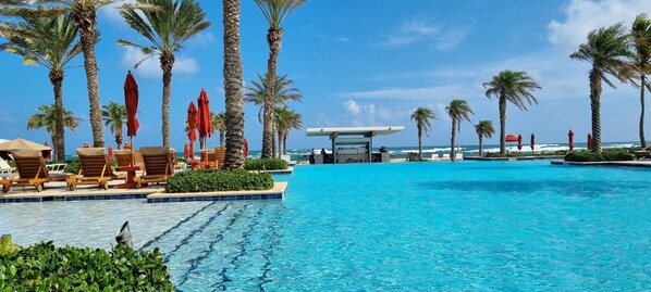 A heated pool