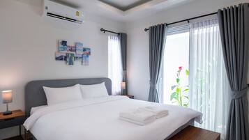 Deluxe-huvila | 2 makuuhuonetta, silitysrauta/-lauta, ilmainen Wi-Fi