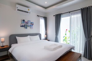 ดีลักซ์วิลล่า | 2 ห้องนอน, เตารีด/โต๊ะรีดผ้า, Wi-Fi ฟรี