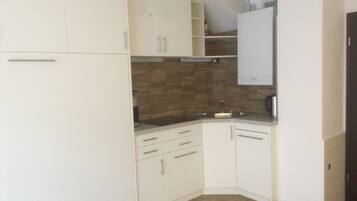 Apartment | Private kitchen | Fridge, microwave, stovetop, dishwasher