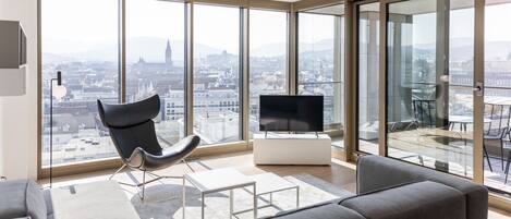 TV connectée de 43 pouces avec chaînes numériques, télévision