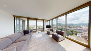 Een 43-inch smart-tv met digitale zenders, televisie en vloerwarming