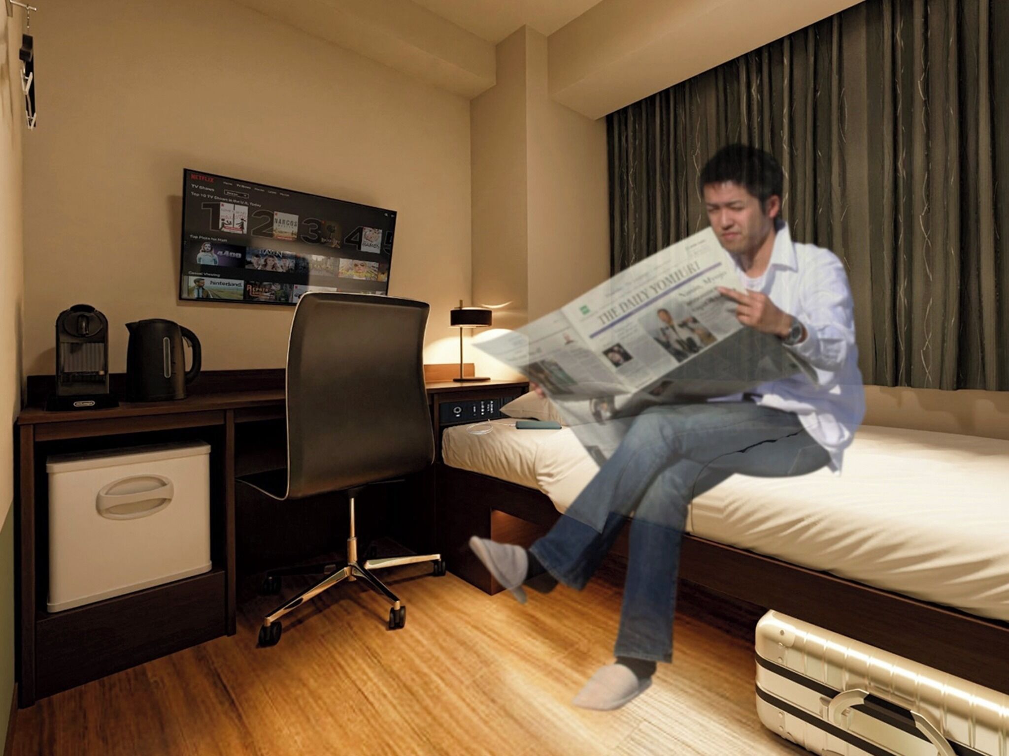 1 bedroom, desk, free WiFi, bed sheets