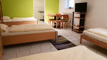 Family Triple Room | Desk, laptop workspace, iron/ironing board, free WiFi