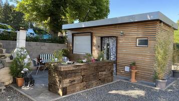 屋外ダイニングエリア