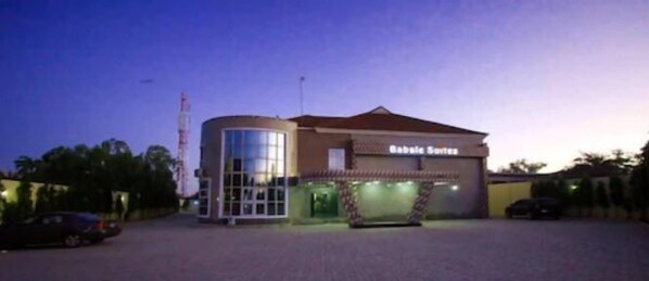 Front of property - evening/night - Babale Suites (Kano)