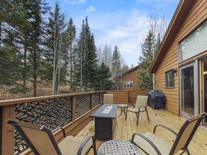 Townhome, 3 Bedrooms | Terrace/patio - Cutty Sark Court #2 3br 2.5ba Mountain Views 3 Bedroom Townhouse by RedAwning (Silverthorne)