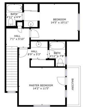 Condo, 2 habitaciones | Plano