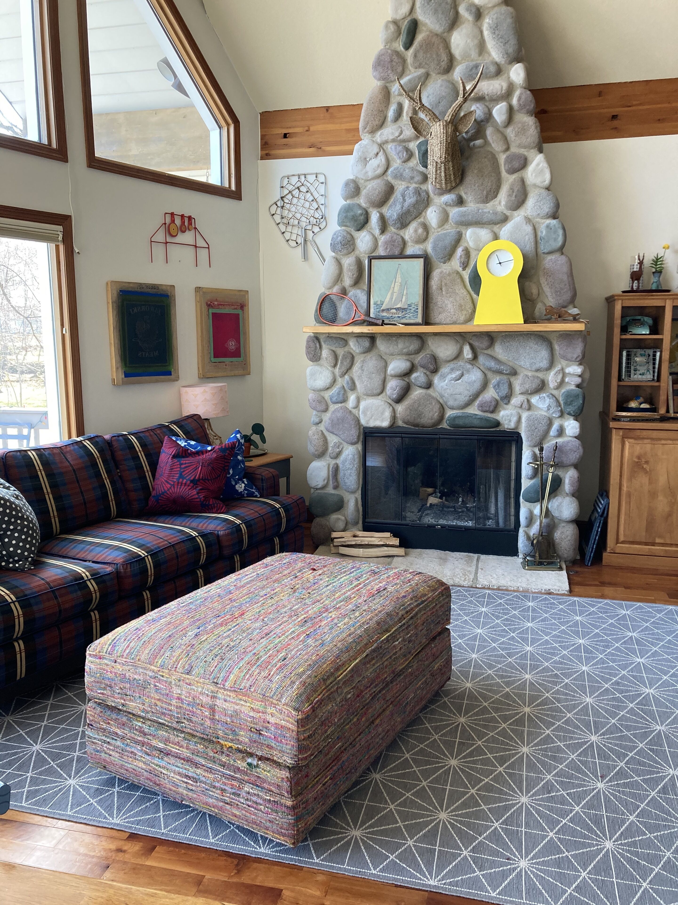 main/second floor living room with fireplace
