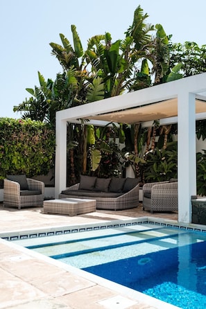 A heated pool