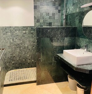 Shower, hair dryer
