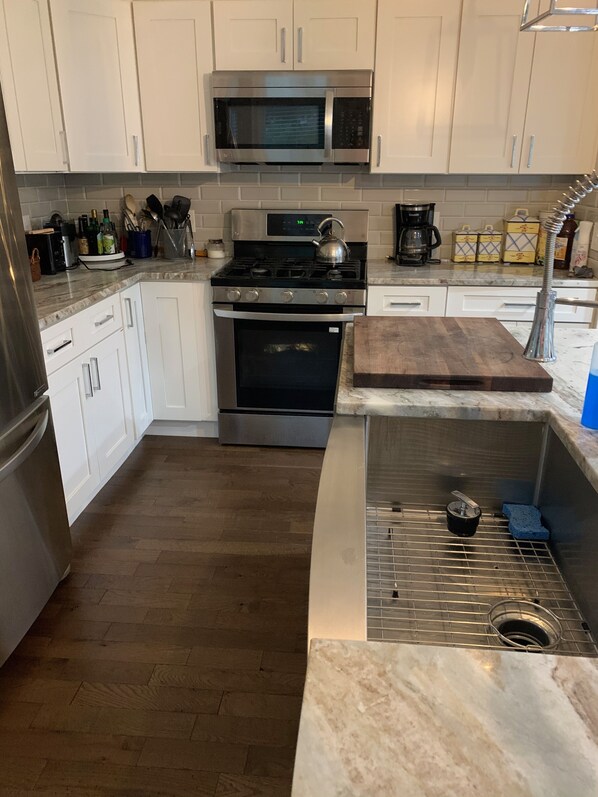 Microwave, dishwasher, toaster, blender