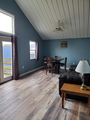 Grand Cabin, 4 Bedrooms, Non Smoking, Lake View | Living area - Lazy Dayz Resort (Climax Springs)