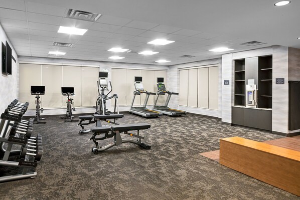 A gym with treadmills, stationary bikes, and weight machines. - Fairfield Inn & Suites by Marriott Somerset (Somerset)