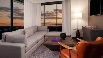 55-inch TV with cable channels