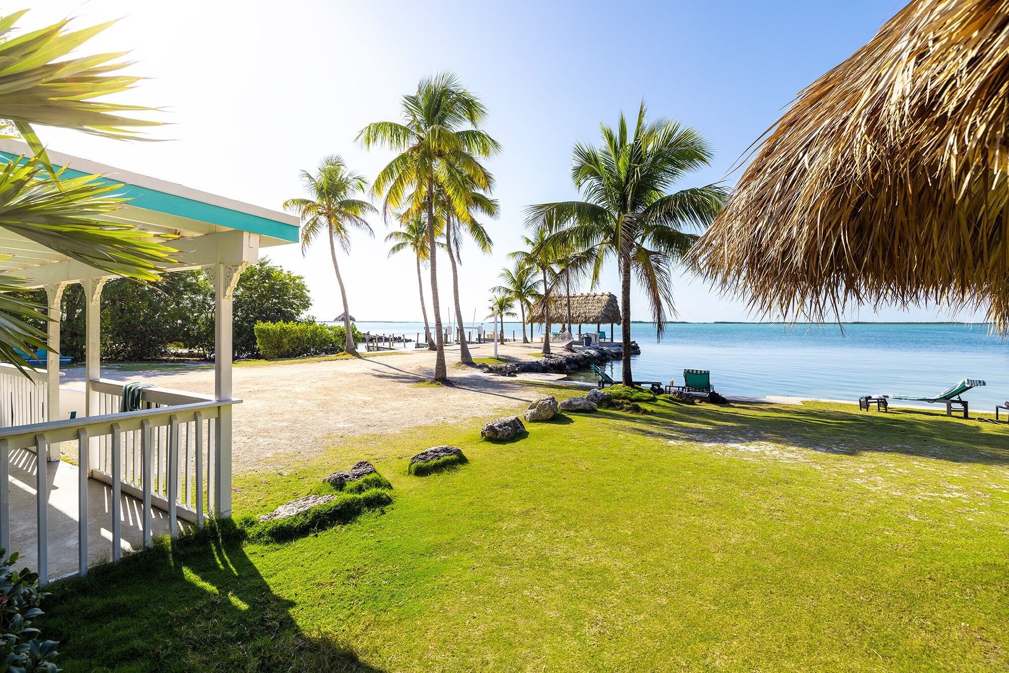 Private beach, beach towels, kayaking