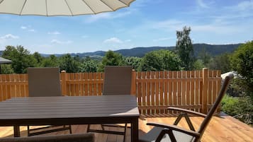 Cabane, 2 chambres, terrasse | Terrasse/Patio