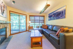 TV, fireplace, DVD player