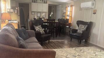 Smart TV, DVD player, books