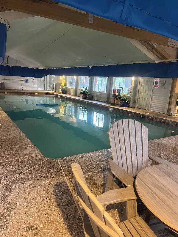 Indoor pool, outdoor pool