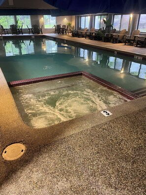Indoor pool, outdoor pool