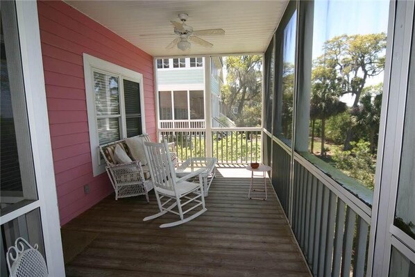House, Multiple Beds (Pink Flamingo) | Balcony
