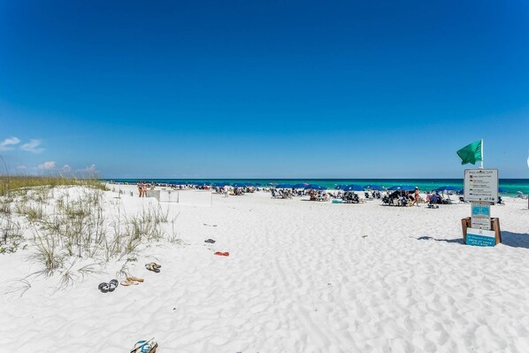 Beach umbrellas, kayaking, fishing