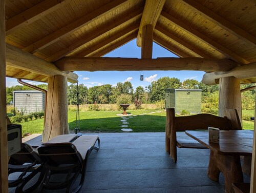 Log Cabins Naturstamm Ferienhaus Müritz 12 - Feriendorf Tollensesee