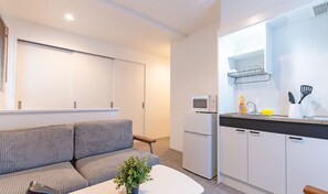 1 Bedroom Apartment (Type C), Non Smoking | Living room | Flat-screen TV - Hermitage Nishi Shinjuku (Tokyo)