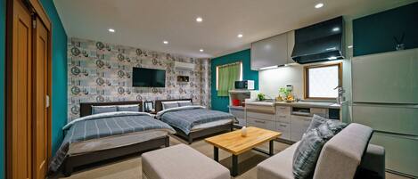 1ベッドルームアパートメント , 禁煙 | デスク、ノートパソコン用作業スペース、遮光カーテン、WiFi (無料)