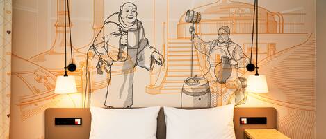 Desk, soundproofing, iron/ironing board, cribs/infant beds