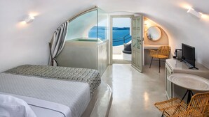 Suite, spabadekar (Mystic Suite) | 1 soverom, allergitestet sengetøy og senger med Select Comfort-madrass