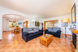 TV, DVD player, stereo