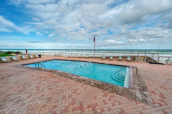 A heated pool