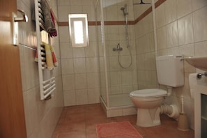 Suite | Baño | Regadera y toallas