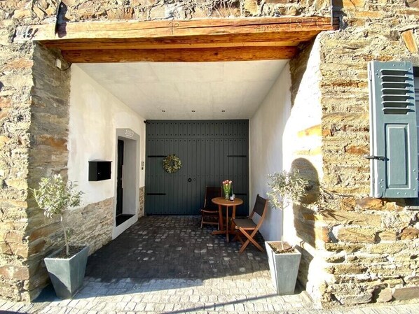 Terrace/patio - Ferienwohnung Zur Alten Schmiede (Winningen)