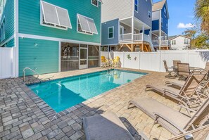 Pool - Beautiful beach home! Private pool! Dates in August have been discounted! (Surfside Beach)